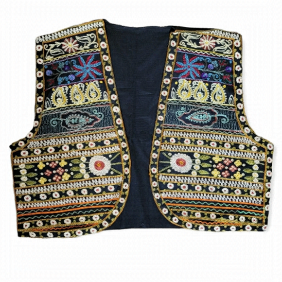 Jackets & Blazers - EMBROIDERED Vest | size MEDIUM